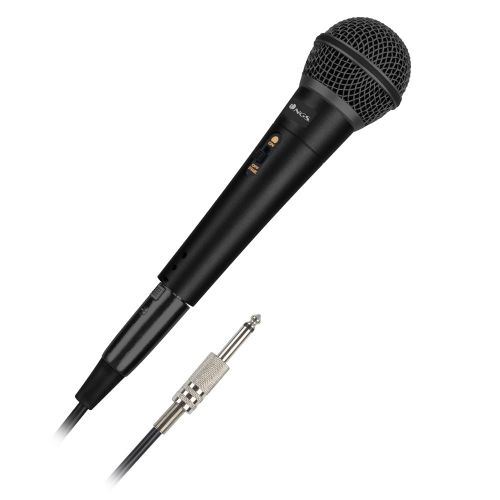 Microphone NGS SINGER METAL 3 m Noir