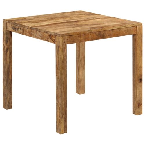 Vidaxl Marron Table De Salle À Manger Bois De Manguier Massif 82X80x76 Cm - Image 1