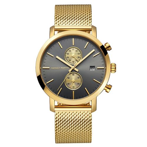 Montre à quartz HANNAH MARTIN Homme HM-1092O - Or(44.5mm)