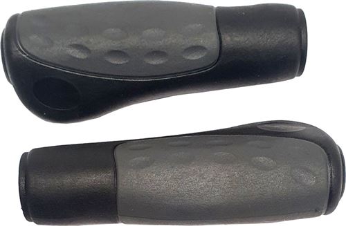 Westphal poignées Ergo 12,5 cm caoutchouc noir/anthracite 2 pièces