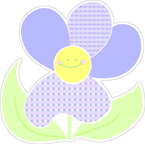 Kids Decor décoration murale en mousse Fleurs junior 3 pièces