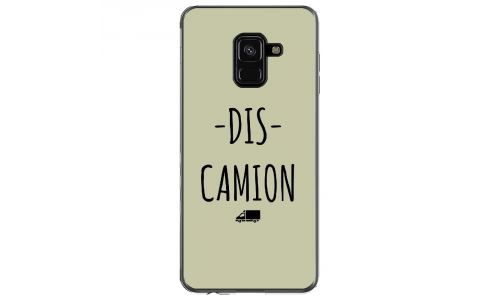 Coque souple pour Samsung Galaxy A8 2018 avec impression Motifs Dis Camion vert