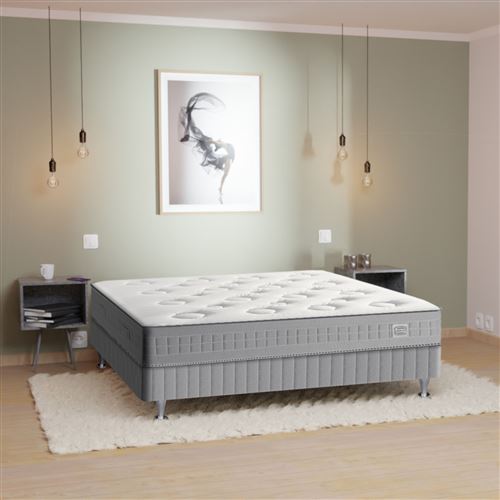 Ensemble Simmons 651 ressorts ensachés surmatelas intégré SW5 - 180x200