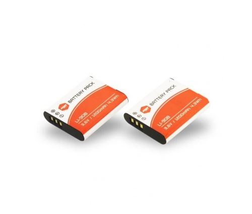 2 x batteries LI-90b, LI90B pour OLYMPUS - MP EXTRA