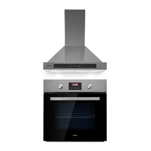 Four - Klarstein Kalahari Zelda Set + hotte aspirante 60cm - Inox 