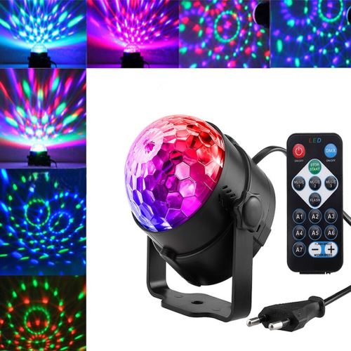 Projecteur laser activé par disco coloré de DJ allumant la musique Noël fête KTV
