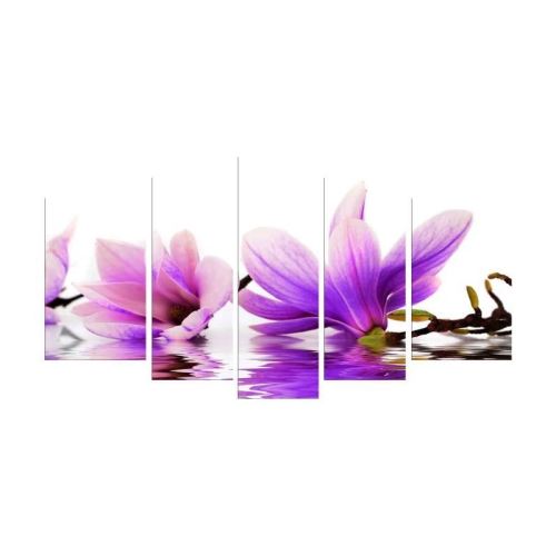 FLEUR Tableau Multi Panneaux 110x60 cm