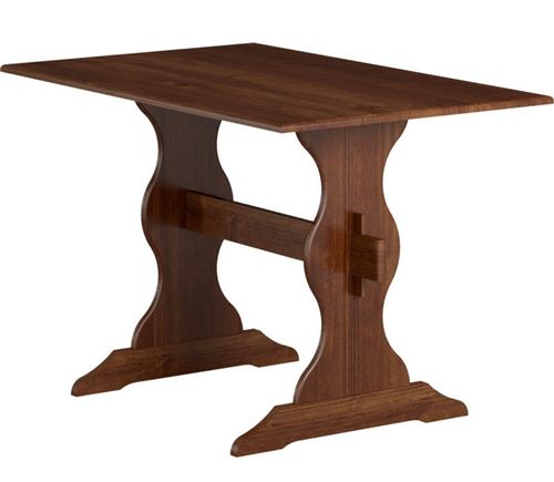 Paris Prix - Table De Repas Pin Massif kaya 109cm Chocolat