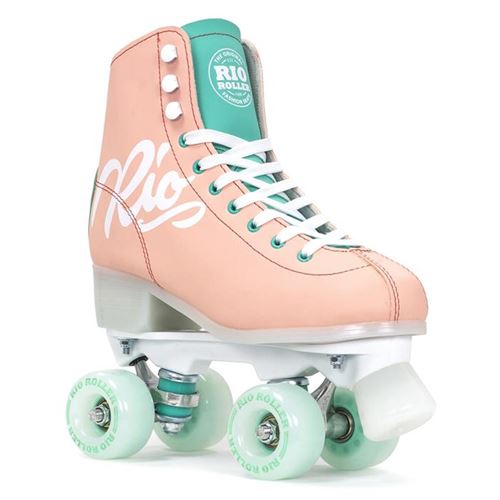 Roller quad RIO ROLLER Script Peach/Green