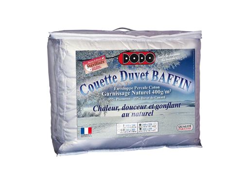 Couette DODO Naturelle Duvet BAFFIN - 240x260cm