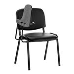 Chaise visiteur KEN avec tablette pliable similicuir conférence réunion fauteuil
