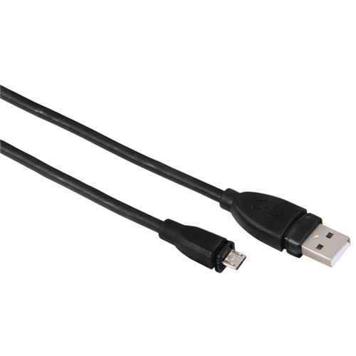 Câble Hama Micro-USB 2.0 blindé noir 1,8 M