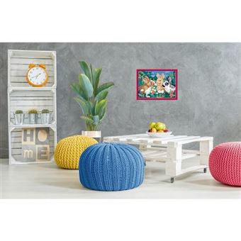 Kit de peinture Ravensburger Numéro d'Art grand format Lapins dans le pré