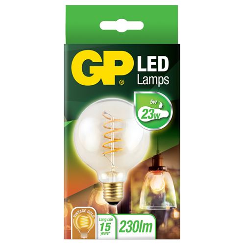 GP éclairage GP Led Vintage Or G95 5w E27