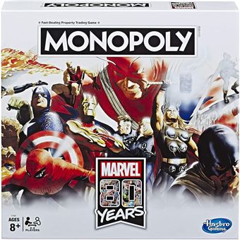 Jeu de société Winning Moves Monopoly Marvel 80 ans Comics