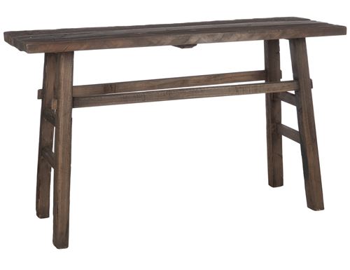 Console bois marron