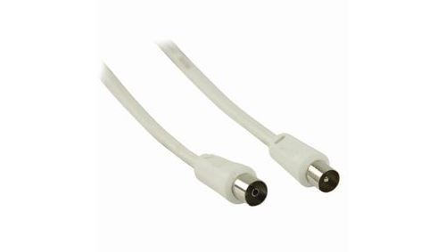 Câble coaxial 90 db cei (coaxial) mâle - cei (coaxial) femelle 20 m blanc nedis