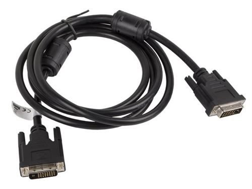 Lanberg env.-dvid 10cc-0030 bk dvi-d (24 + 5 broches) mâle vers dvi-d (24 + 5 broches) mâle dual link câble 3 m noir