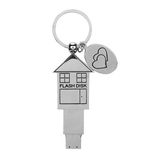 Clé USB U de forme principale de maison de chaîne principale de 16G pour Windows Vista / 7/10 / Mac