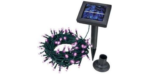 Guirlande lumineuse solaire pour l'extérieur Esotec 102111 Ampoule LED rose 1 pc(s)
