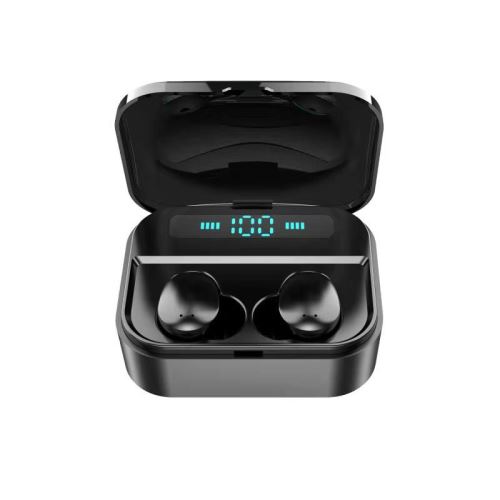 WISETONY® Ecouteurs sans Fil TWS X7 Bluetooth 5.0 Stéréo avec Affichage de puissance LED - Noir