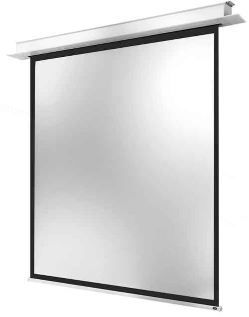 Celexon - PRO Plus, Écran encastrable au plafond motorisé, 200 x 200 cm, 1:1