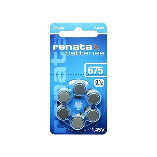 Pile bouton ZA 675 zinc-air Renata 660 mAh 1.4 V 6 pc(s)