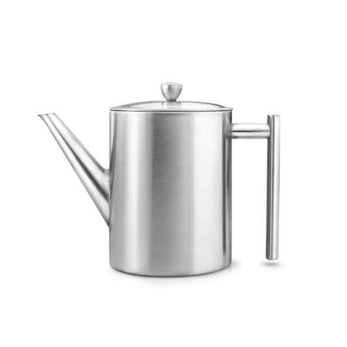 BREDEMEIJER MINUET® MÉTAL SATINÉ Théière Cylindre 1.2 en métal satiné