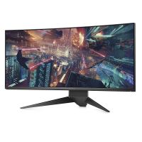 Alienware AW3418DW - LED-monitor - gebogen - 34.14" (34.14" zichtbaar) - 3440 x 1440 WQHD - IPS - 300 cd/m² - 1000:1 - 4 ms - HDMI, DisplayPort - zwart - met 3 jaar Advanced Exchange Service