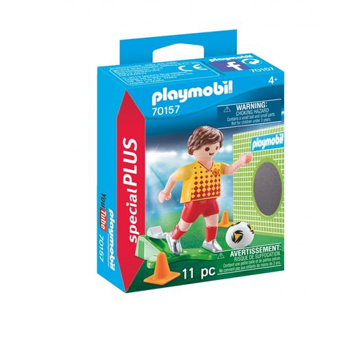 Playmobil Special Plus 70157 Joueur De Foot Et But