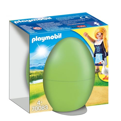 Playmobil Œuf De Pâques 70083 Jeune Fille avec Oies