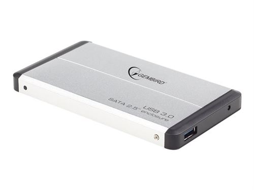 Gembird - Boitier externe - 2.5 - SATA 3Gb/s - USB 3.0 - argent