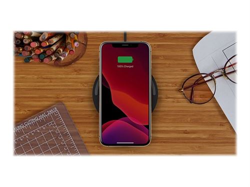 Belkin BOOST CHARGE - Plot de charge sans fil + adaptateur secteur - 10 Watt - noir