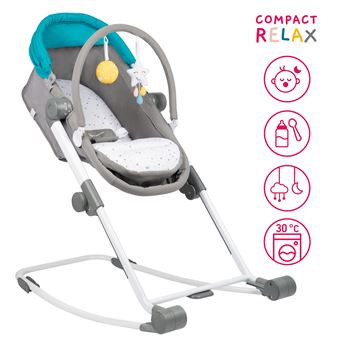 Badabulle Compact Relax Transat 4 En 1 Berceau Balancelle Canopy Arche De Jeu Transats Pour Bebe Achat Prix Fnac