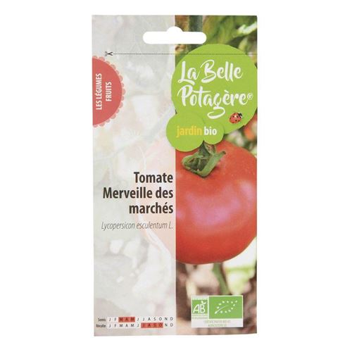 Graines à semer - Tomate Merveille des marchés - 0,15 g - La Belle Potagère