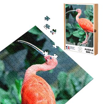 Puzzle classique 500 Pièces - Fabulous - Ibis Rouge Perche sur Balcon (48 x 34 cm) - 1