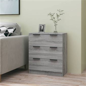 Buffet Sonoma gris 60x30x70 cm Bois d ingénierie - 1