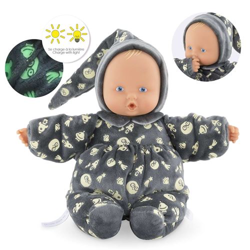 Corolle Multicolore Doudou Babipouce Brille Dans La Nuit 28 Cm