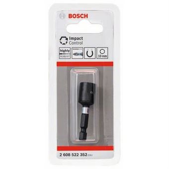 Clé à Douille Impact Bosch 10 Mm - Pour Visseuse à Percussion - Acier S2