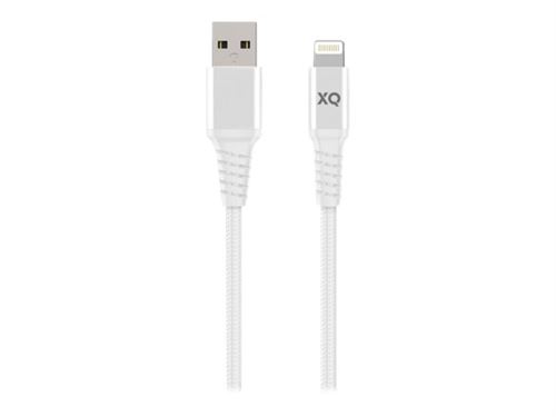 Xqisit - Lightning-kabel - USB male naar Lightning male - 2 m - wit - voor Apple iPad/iPhone/iPod (Lightning)