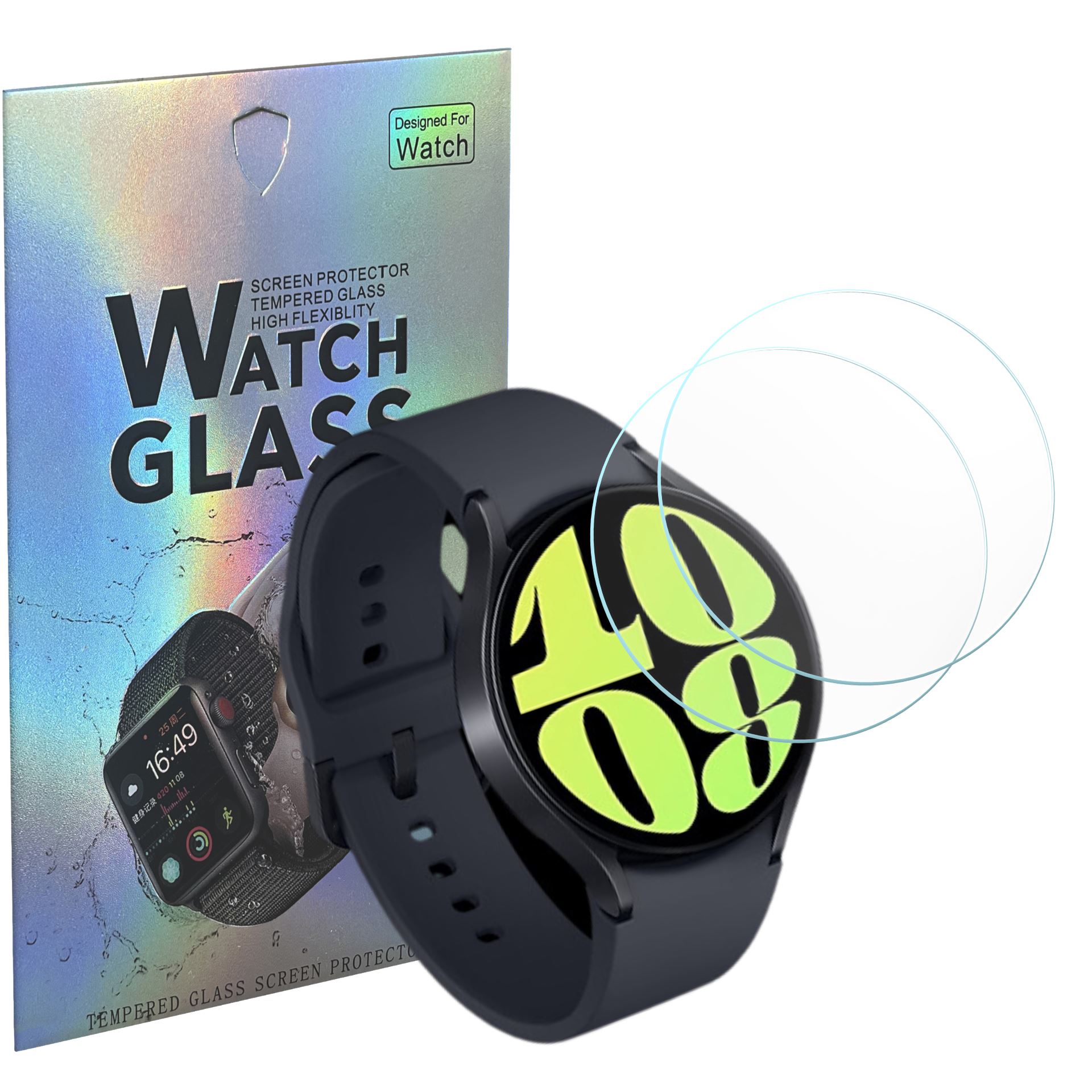 6 Films De Protection écran Pour Montre Connectée Blackview W40 1.43" - Anti-rayures, Haute Transparence, Auto-cicatrisants