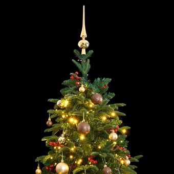 Sapin de noël artificiel articulé 300 led et boules 210 cm