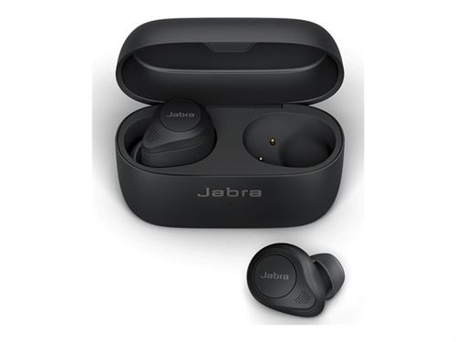 Jabra Elite 85t - Véritables écouteurs sans fil avec micro - intra-auriculaire - Bluetooth - Suppresseur de bruit actif - isolation acoustique - noir
