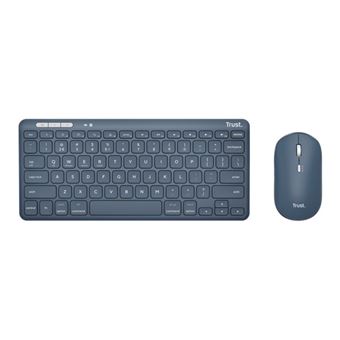 Clavier Sans Fil Trust Lyra - Bluetooth AZERTY - 85% Recyclé - Multi-Appareils PC, Mac, Tablet