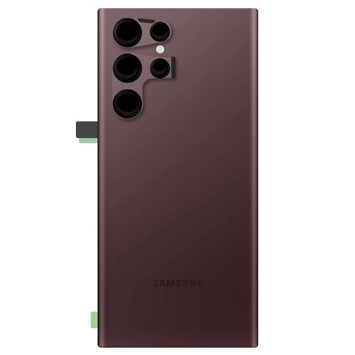 Cache Batterie Samsung Galaxy S22 Ultra Originale Samsung bordeaux avec lentille