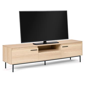 Meuble TV 180 cm SEATTLE avec rangements design industriel - 1