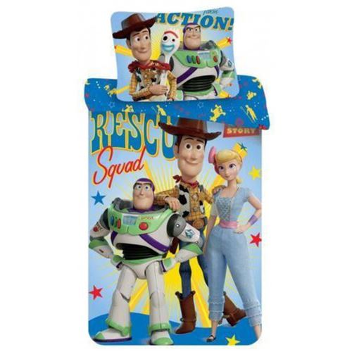 Toy Story - Parure de lit bébé coton Buzz L'Eclair Disney - Housse de couette 100x140 cm Taie