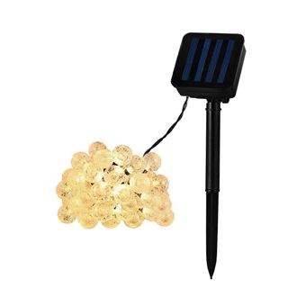 TechBrey Guirlande LED Extérieure Solaire 30 Boules 5m 5000K Blanc froid - 1