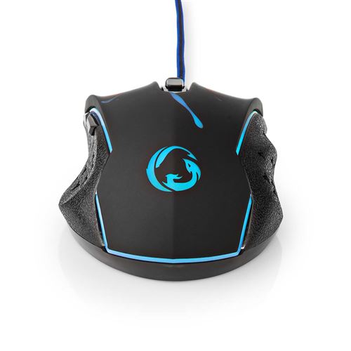 Nedis Noir Gmwd210bk Souris Gaming Droitier Usb Type-A Optique 3600 Dpi - Neuf - Image 3