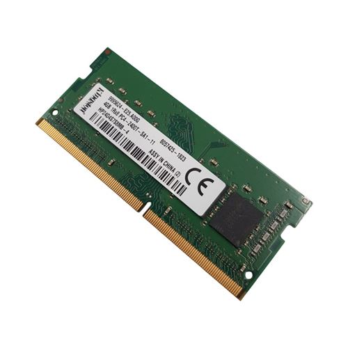 Barrette Mémoire 4Go Ram Ddr4 Kingston 4Go 1Rx8 Pc4-2400T So-Dimm 9995624 - Hp24D4S7S8Mb - Acr24D4S7S8Mb